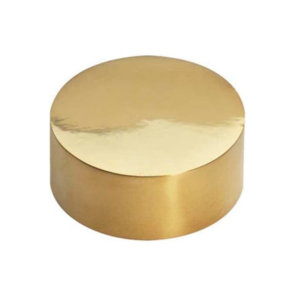 Lavi Industries Lavi Industries, End Cap, Flush, used for Wood, for 2" Tubing, Polished Brass 00-600W/2 - main